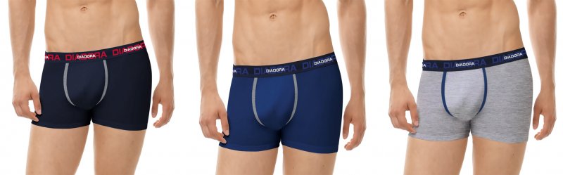 Diadora boxerky 3PACK pánské 5800 | Vermali.cz