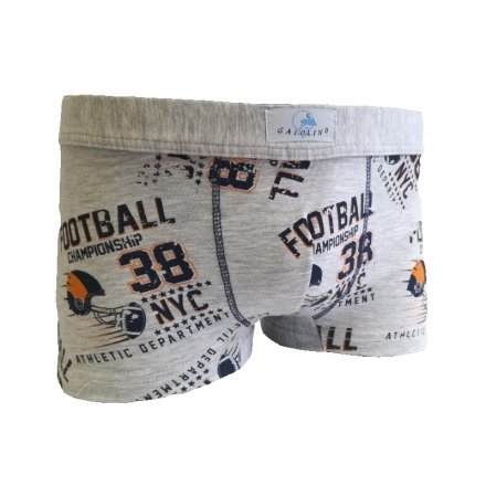 Gasolino boxerky chlapecké Football 2342 šedé