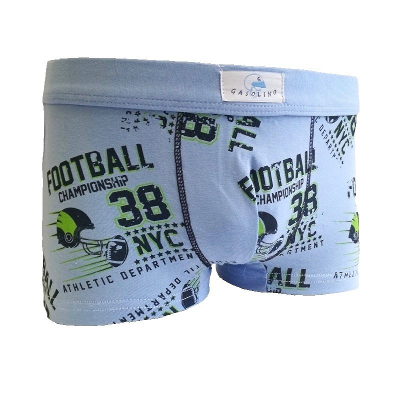 Gasolino boxerky chlapecké Football 2342 modré | Vermali.cz