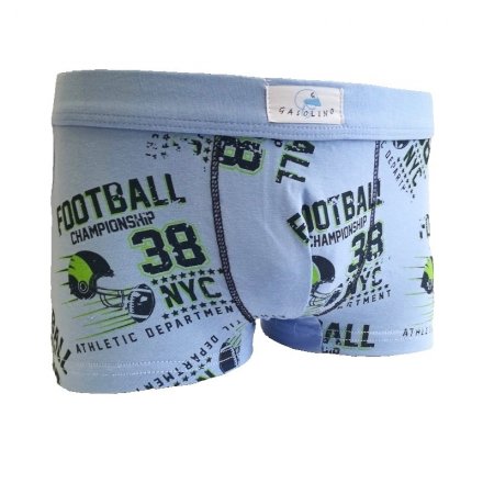 Gasolino boxerky chlapecké Football 2342 modré