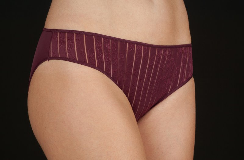 Selene  Vanessa klasické kalhotky dámské 3067 bordeaux | Vermali.cz