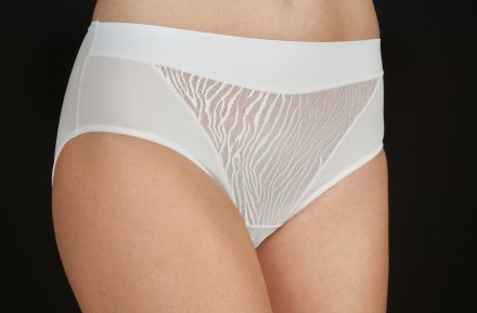 Selene  VeraNorma klasické vysoké kalhotky dámské bílé