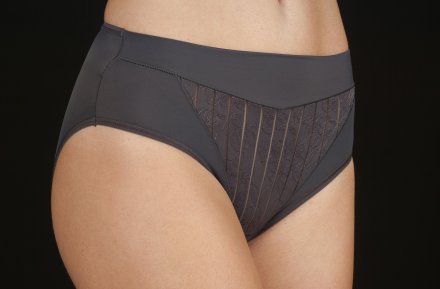 Selene MariLuz klasické vysoké kalhotky dámské 3020 antracitové