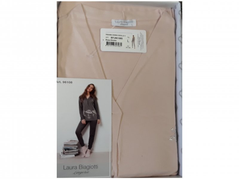 Dámské pyžamo Laura Biagiotti 96108 šedé | Vermali.cz