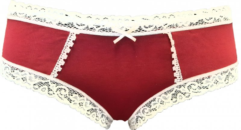 Lovelygirl francouzské dámské kalhotky 812 bordeaux | Vermali.cz