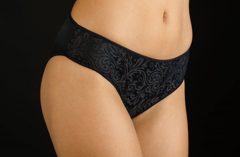 Selene bokové kalhotky Morella bikini černé | Vermali.cz