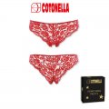 Cotonella brasilské kalhotky CD412 červené | Vermali.cz