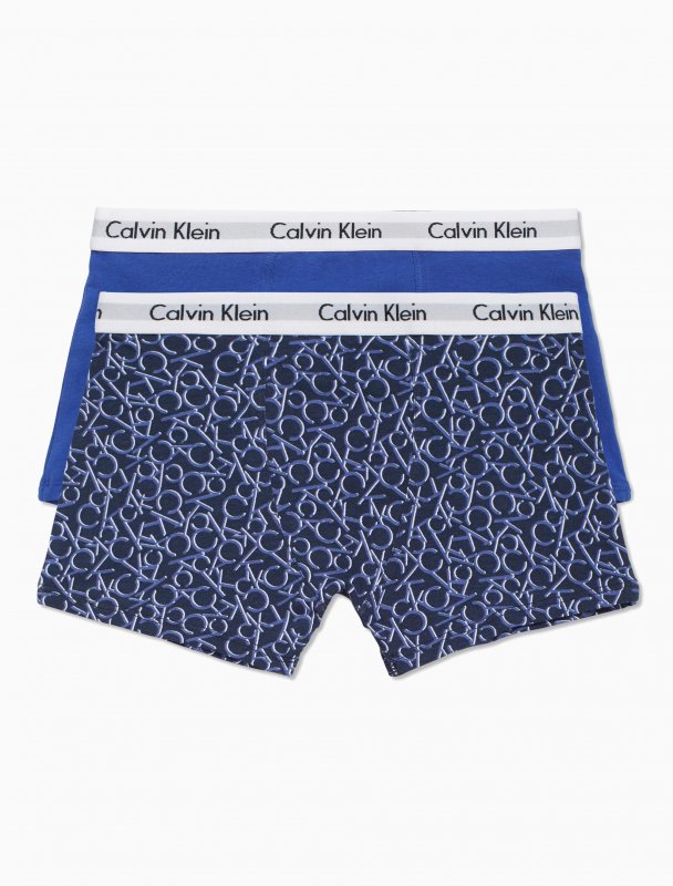 Calvin Klein boxerky chlapecké 2 PACK b70b700209 jednobarevné/celopopsané | Vermali.cz