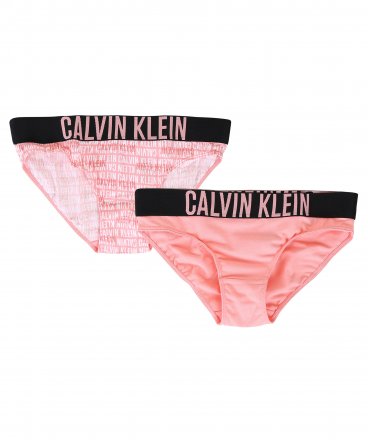 Calvin Klein kalhotky dívčí 2 PACK G80G800268 jednobarevné/celopopsané