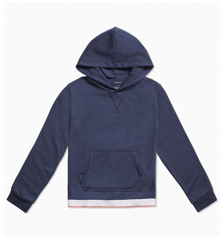 Junior mikina s kapucí Calvin Klein unisex KK0KK00039 modrá | Vermali.cz