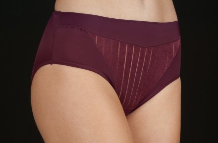 Selene MariLuz klasické vysoké kalhotky dámské 3020 bordó