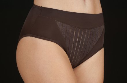 Selene MariLuz klasické vysoké kalhotky dámské 3020 hnědé