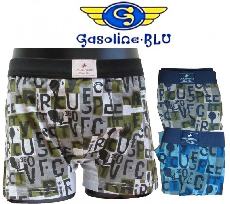 Gasoline blu boxerky chlapecké junior 4862 modré | Vermali.cz