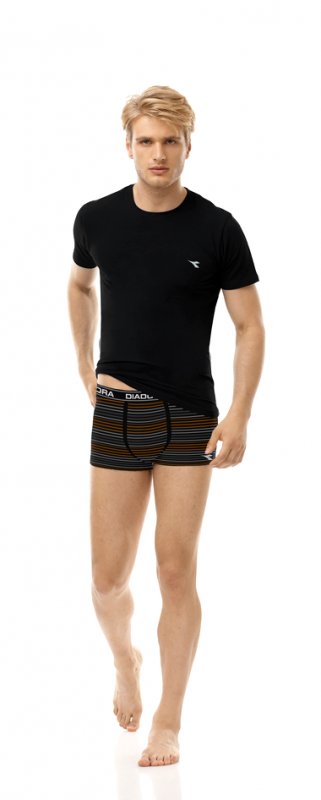 Diadora komplet pánský triko a boxerky 9231 modré | Vermali.cz