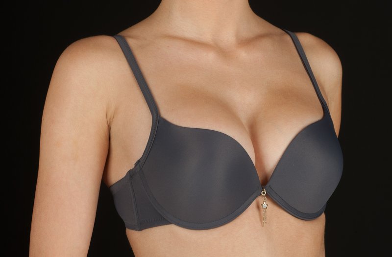 Selene double push up podprsenka Raquel antracitová | Vermali.cz