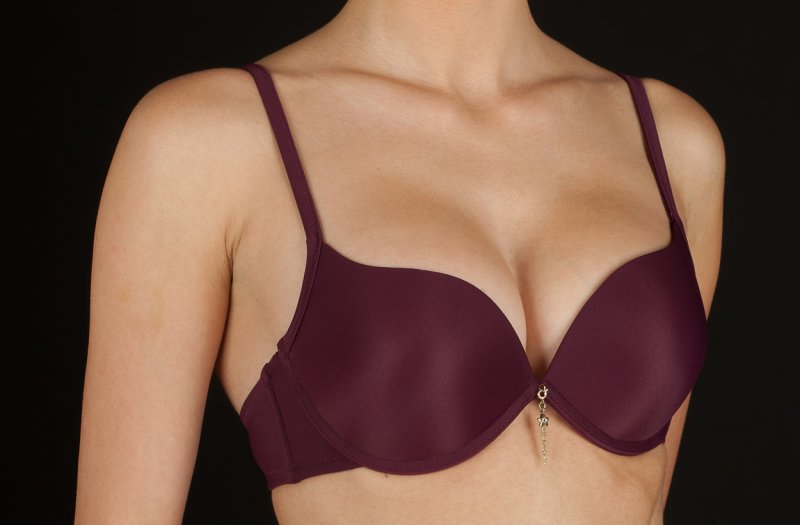 Selene double push up podprsenka Raquel bordo | Vermali.cz