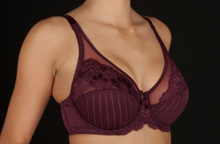 Selene nevyztužená podprsenka Mariluz bordo