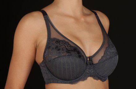 Selene nevyztužená podprsenka Mariluz antracitová