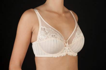 Selene nevyztužená podprsenka Mariluz růžová