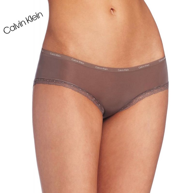 Calvin Klein kalhotky dámské D3448E-39S hnědé  | Vermali.cz