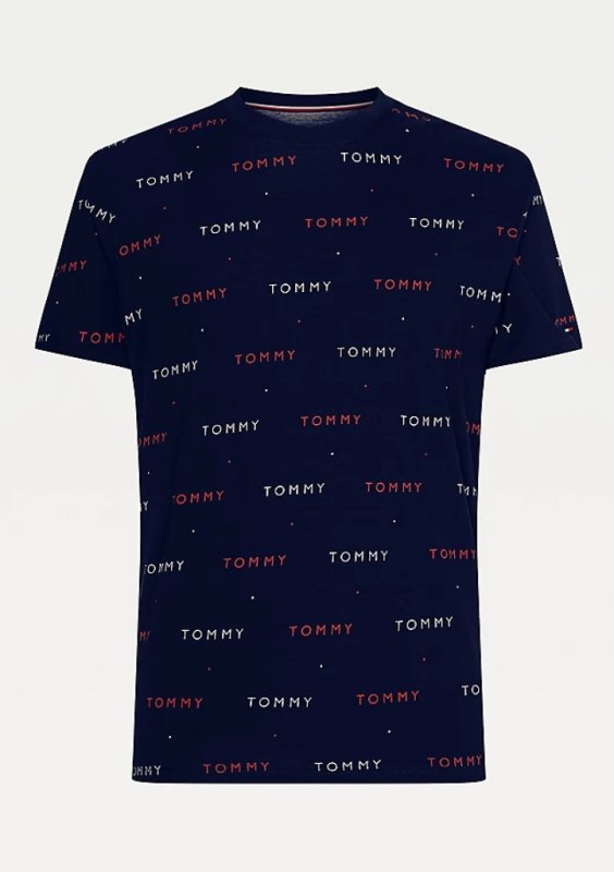 TOMMY HILFIGER pánské tričko krátké 2132 modré | Vermali.cz