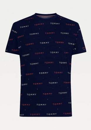 TOMMY HILFIGER pánské tričko krátké 2132 modré