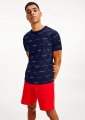 TOMMY HILFIGER pánské tričko krátké 2132 modré | Vermali.cz