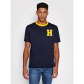 TOMMY HILFIGER pánské tričko krátké 2129 modré  | Vermali.cz