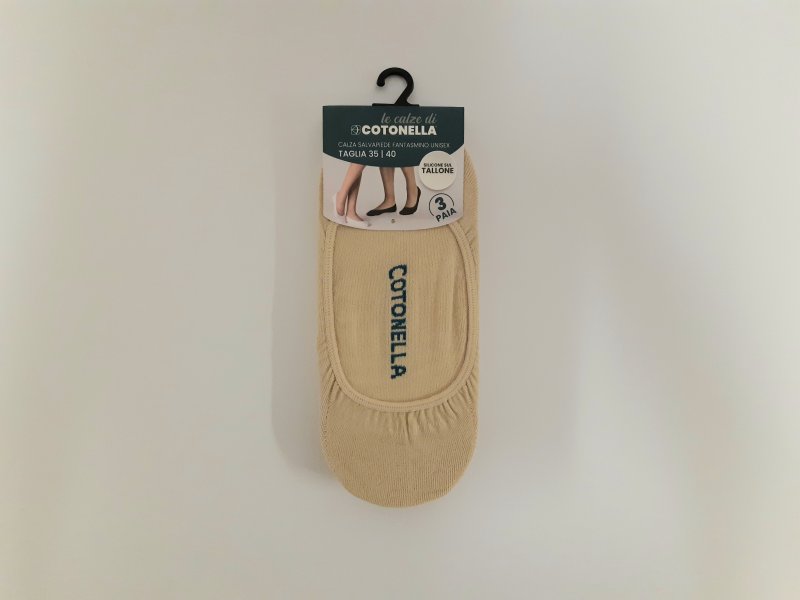 Dámské ponožky do balerín Cotonella IX001 3Pack tělové | Vermali.cz