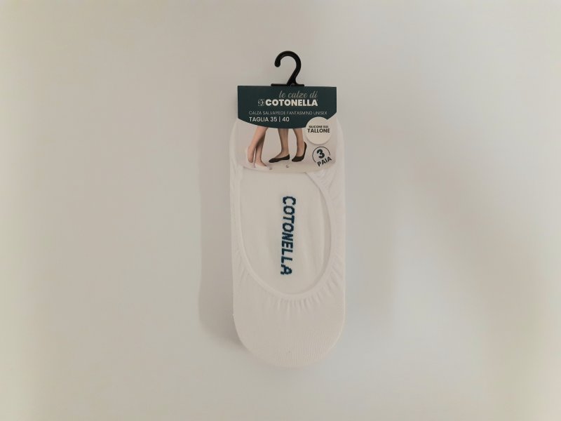 Dámské ponožky do balerín Cotonella IX001 3Pack bílé | Vermali.cz