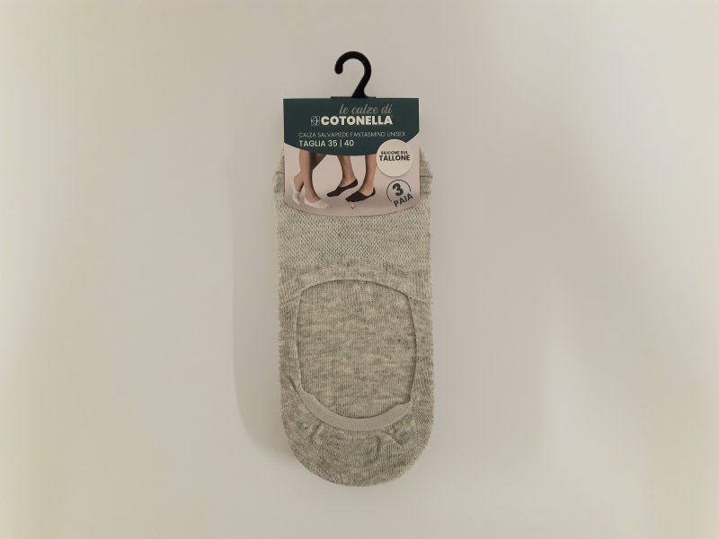 Dámské neviditelné ponožky Cotonella IX002 3Pack šedé | Vermali.cz