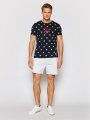 TOMMY HILFIGER pánské tričko krátký rukáv 2128 modré  | Vermali.cz