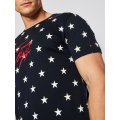 TOMMY HILFIGER pánské tričko krátký rukáv 2128 modré  | Vermali.cz