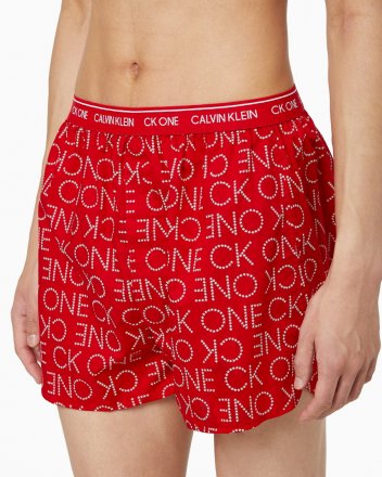 Pánské volné trenky Calvin Klein  NB2998A červené