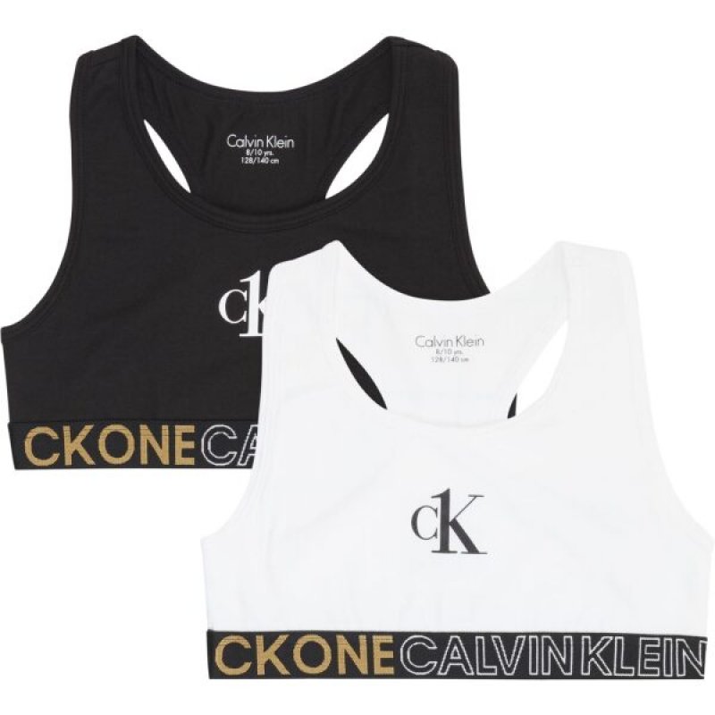 Calvin Klein lambada dívčí 2PACK G80G800476 bílá/černá znak | Vermali.cz