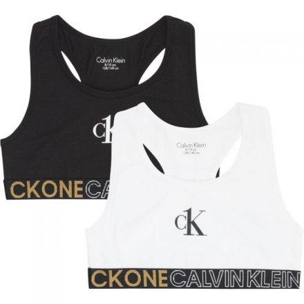 Calvin Klein lambada dívčí 2PACK G80G800476 bílá/černá znak