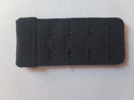 Selene prodloužené zapínání podprsenky 2 řady háčků 2012/B černé - šířka 3,5 cm