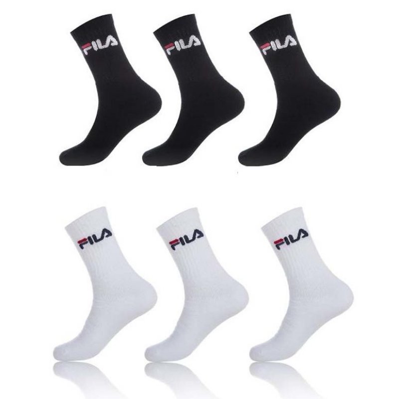 Pánské tenisové ponožky FILA 9505 bílé 3pack | Vermali.cz