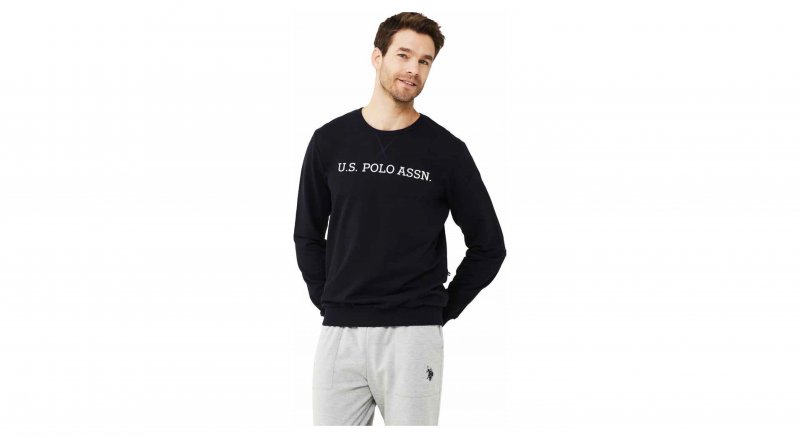 U.S.POLO ASSN Pánská mikina 18468 černá | Vermali.cz