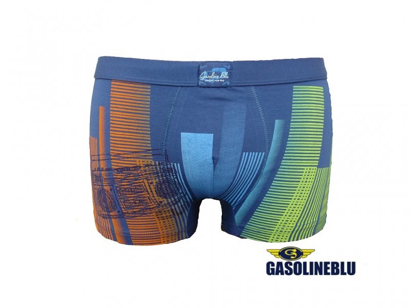 Gasoline blu boxerky pánské 4730 modrá | Vermali.cz