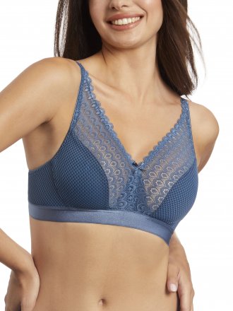 Selene nevyztužená podprsenka bez kostic Cloe modrá 