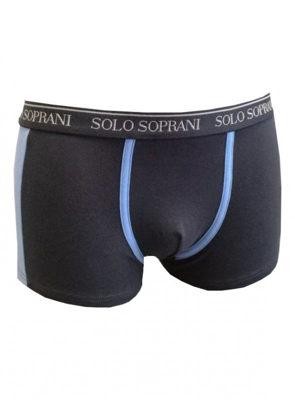 Solo Soprani boxerky pánské jednobarevné 51001 tmavě modré | Vermali.cz